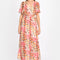 ROBE LONGUE PRISCA FLEURS MULTI BLEU ROBE KOOKAI Mode Kookai