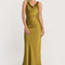 ROBE LONGUE SATIN PATTY BRONZE ROBE KOOKAI Mode Kookai