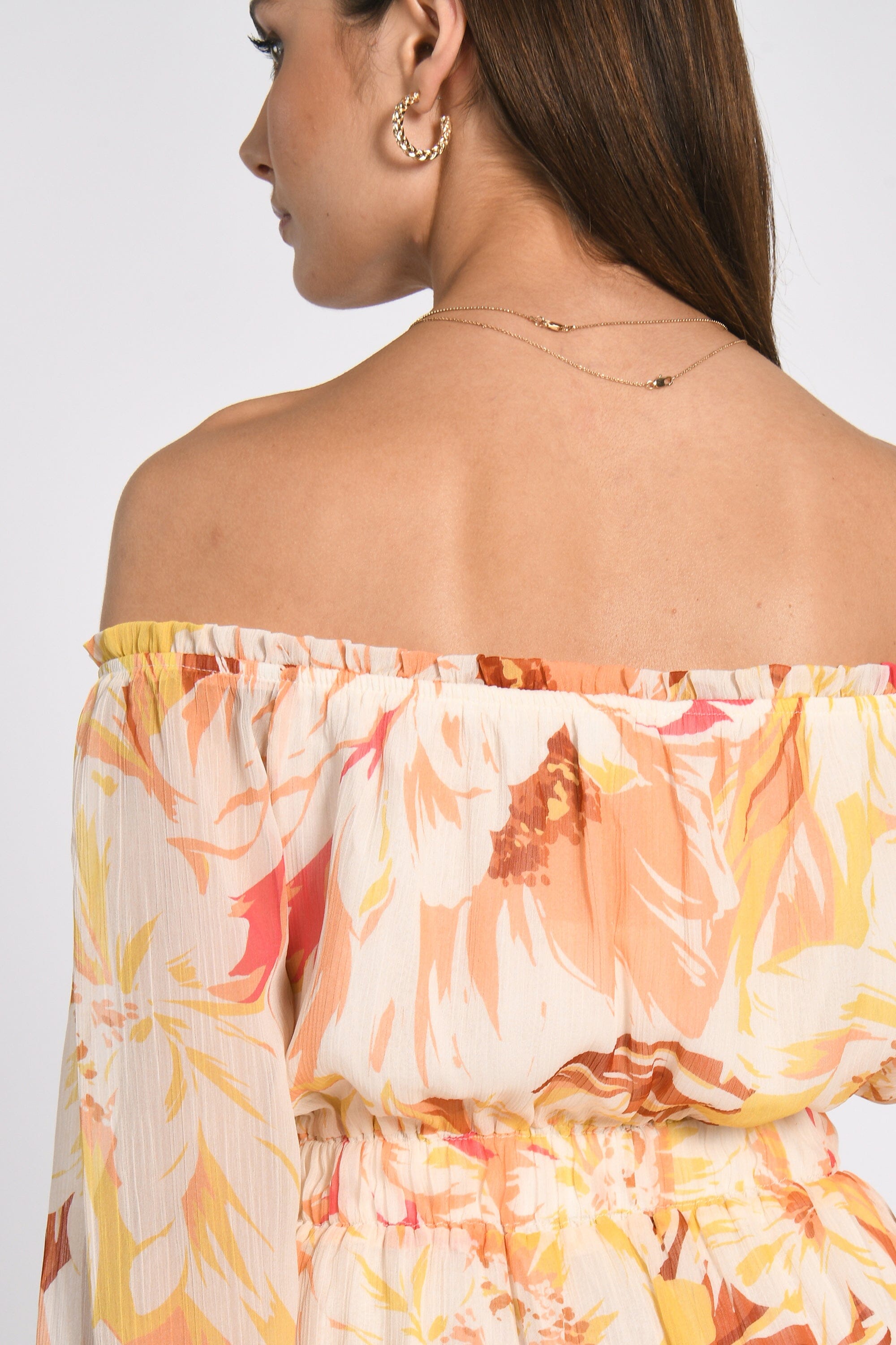 ROBE LONGUE SERENA MULTI BEIGE ROBE KOOKAI Mode Kookai