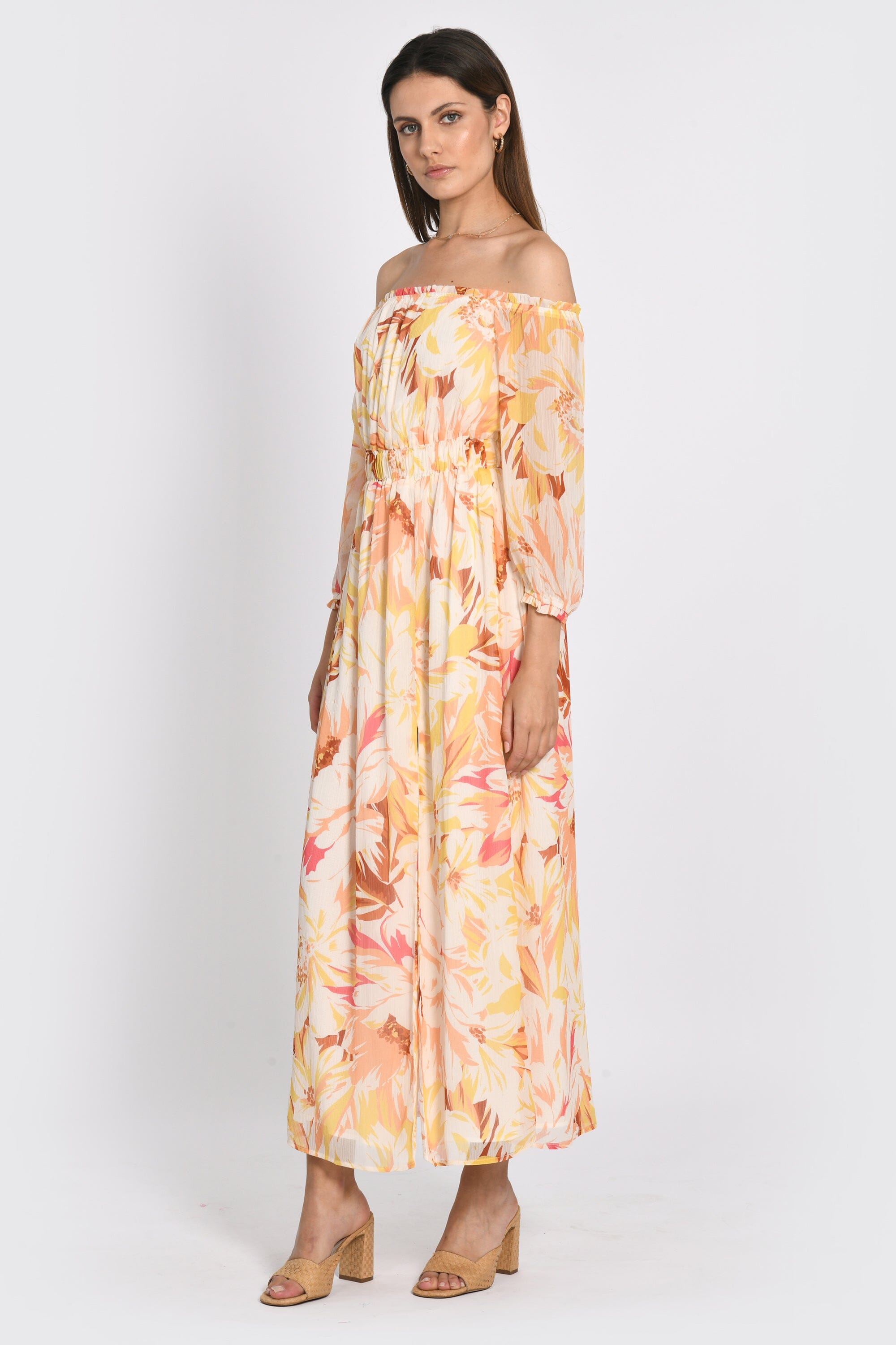 ROBE LONGUE SERENA MULTI BEIGE ROBE KOOKAI Mode Kookai
