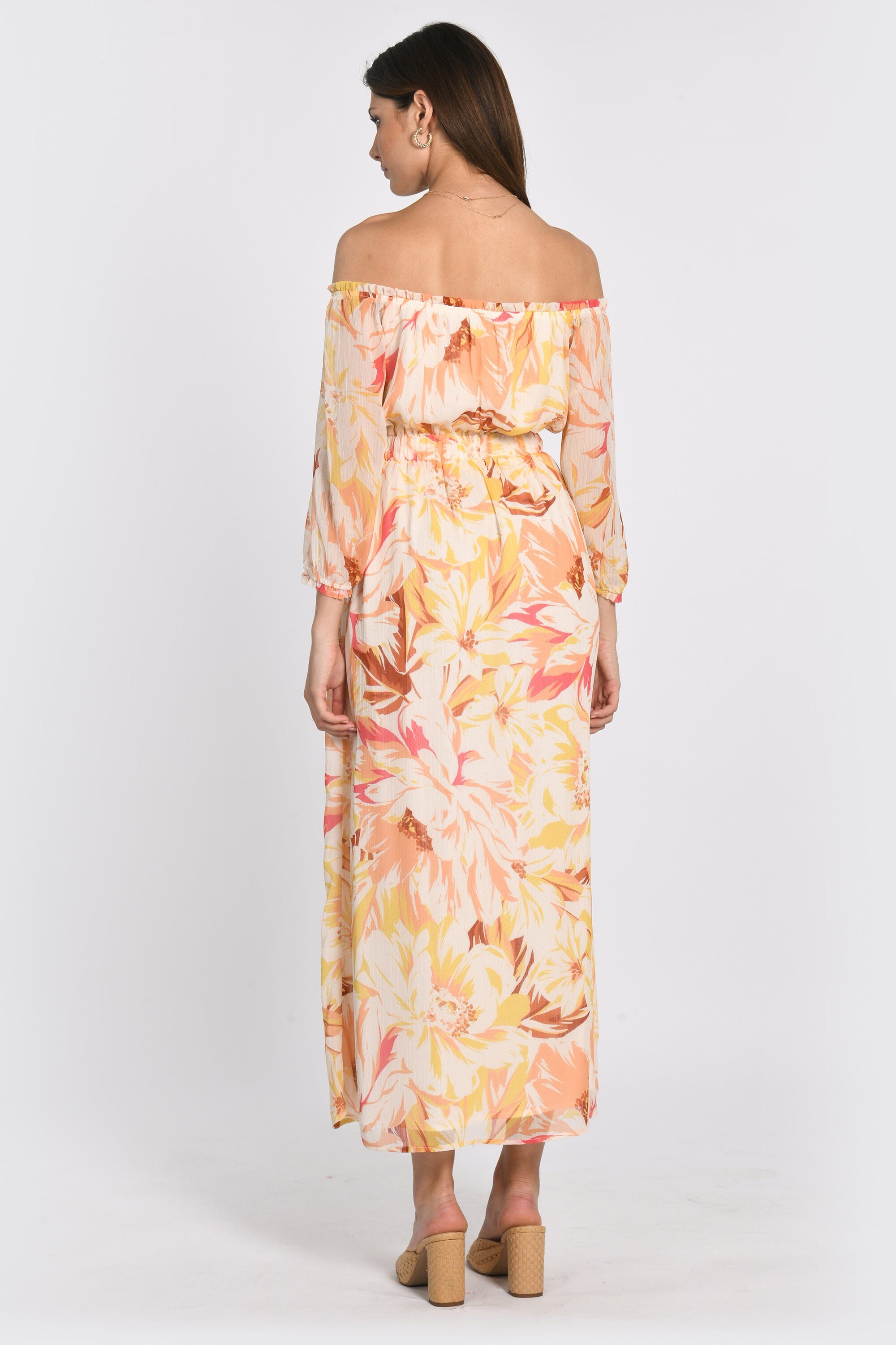 ROBE LONGUE SERENA MULTI BEIGE ROBE KOOKAI Mode Kookai