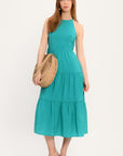 ROBE MIDI - ADELE - CYAN ROBE NEW KOOKAI Mode Kookai