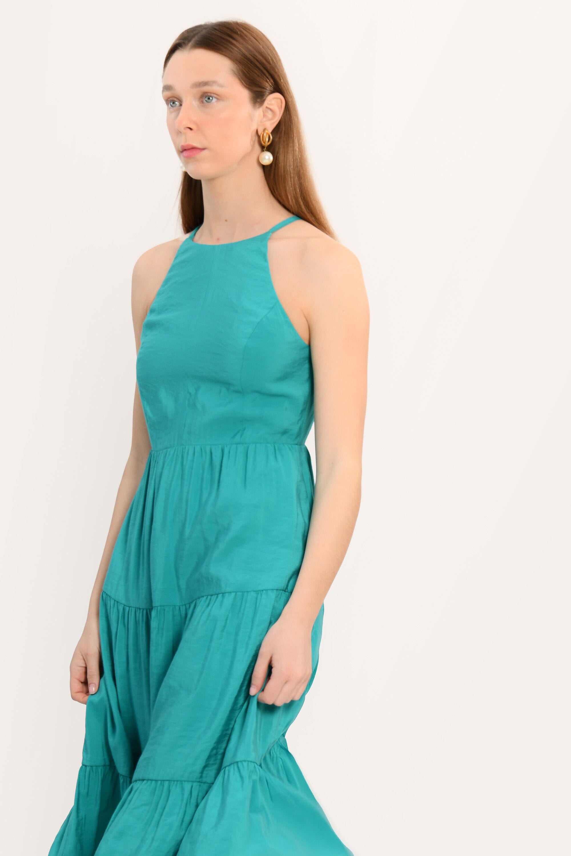ROBE MIDI - ADELE - CYAN ROBE NEW KOOKAI Mode Kookai