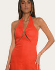ROBE MIDI - ALICE - MANDARINE ROBE NEW KOOKAI Mode Kookai