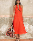 ROBE MIDI - ALICE - MANDARINE ROBE NEW KOOKAI Mode Kookai
