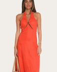 ROBE MIDI - ALICE - MANDARINE ROBE NEW KOOKAI Mode Kookai
