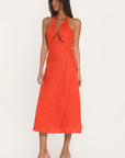 ROBE MIDI - ALICE - MANDARINE ROBE NEW KOOKAI Mode Kookai