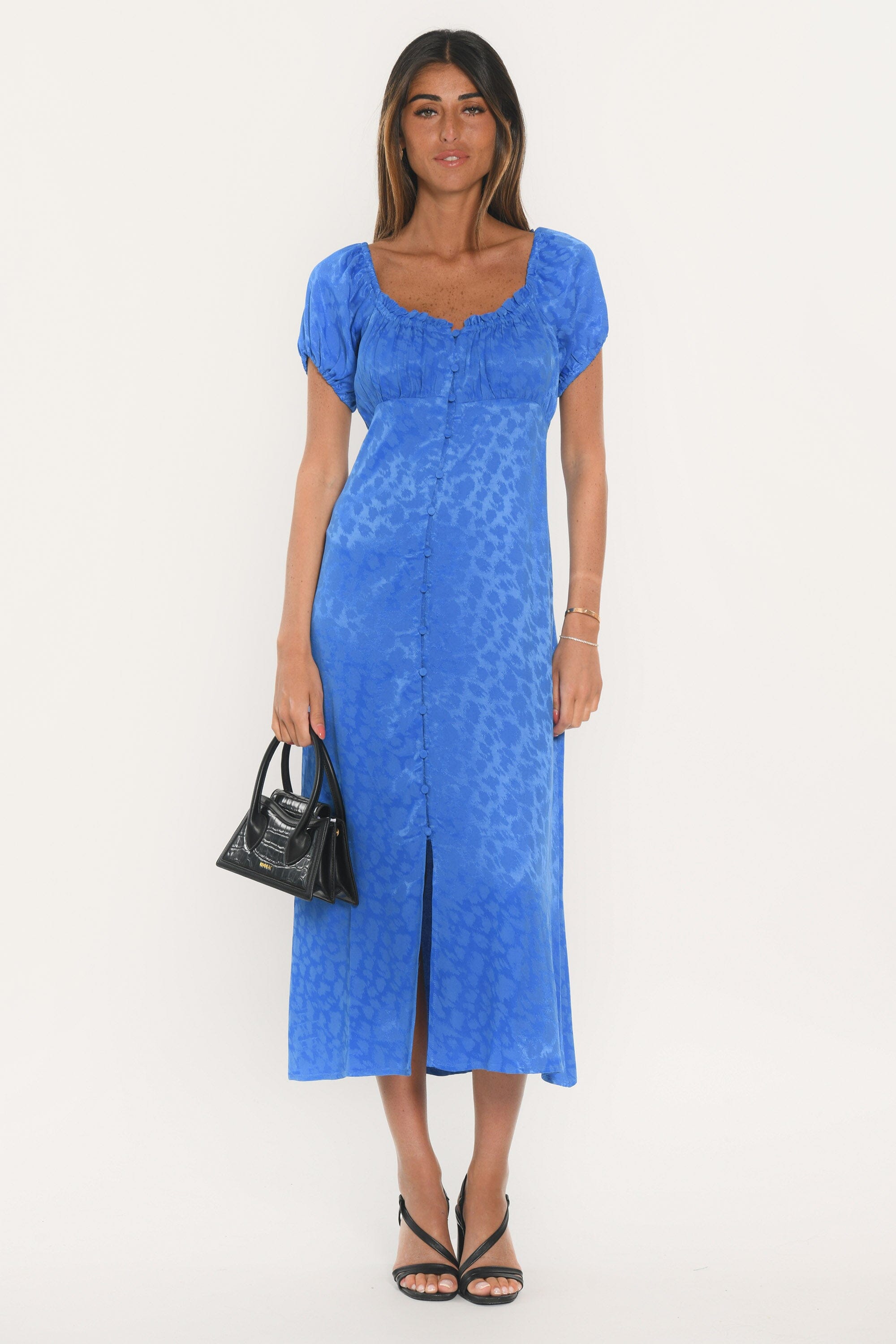 ROBE MIDI - AURIA - BLEU ROBE NEW KOOKAI Mode Kookai