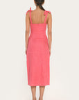 ROBE MIDI BRETELLES - ALICE - FUSCHIA ROBE NEW KOOKAI Mode Kookai