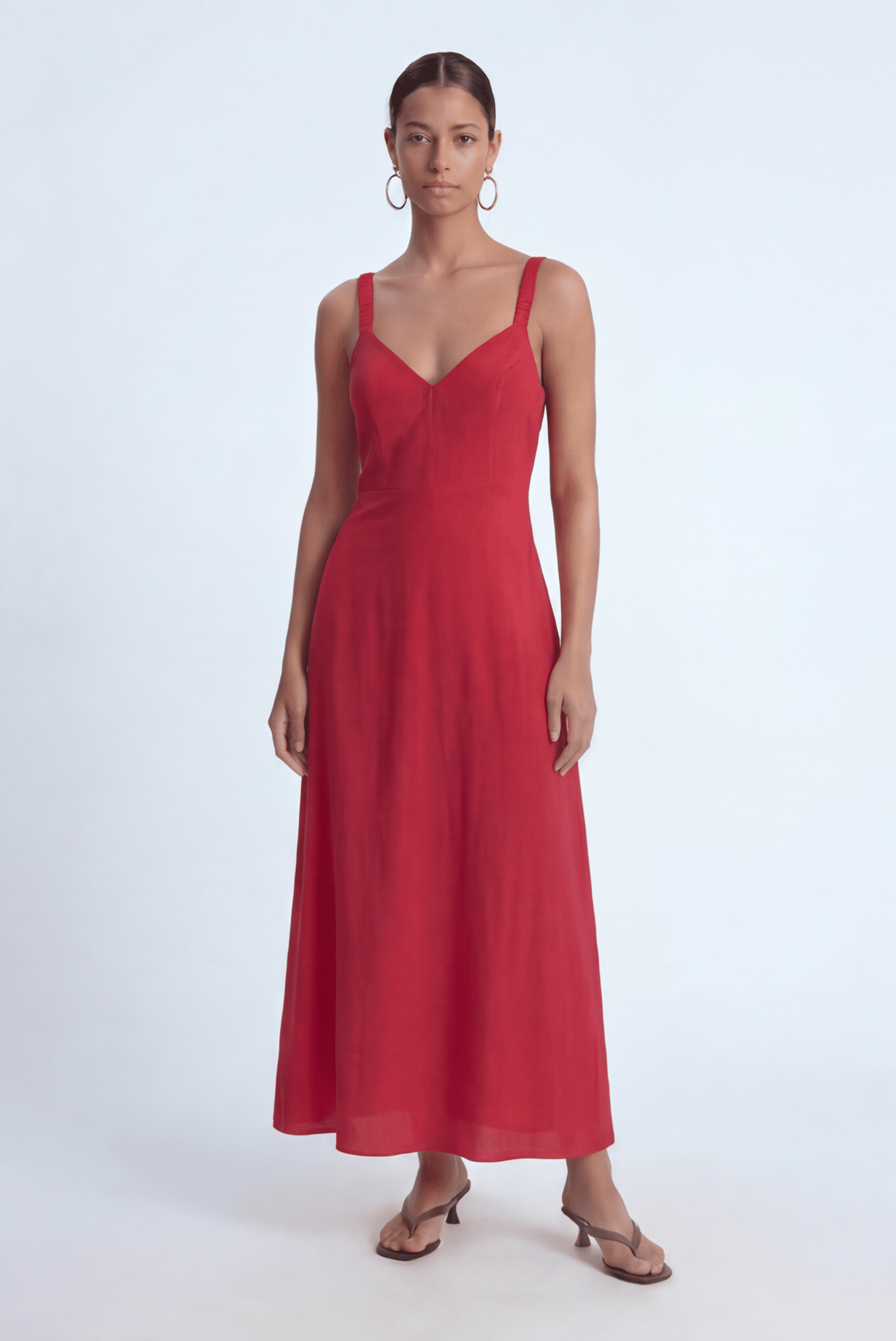 ROBE MIDI - CANDY ROUGE ROBE NEW KOOKAI Mode Kookai