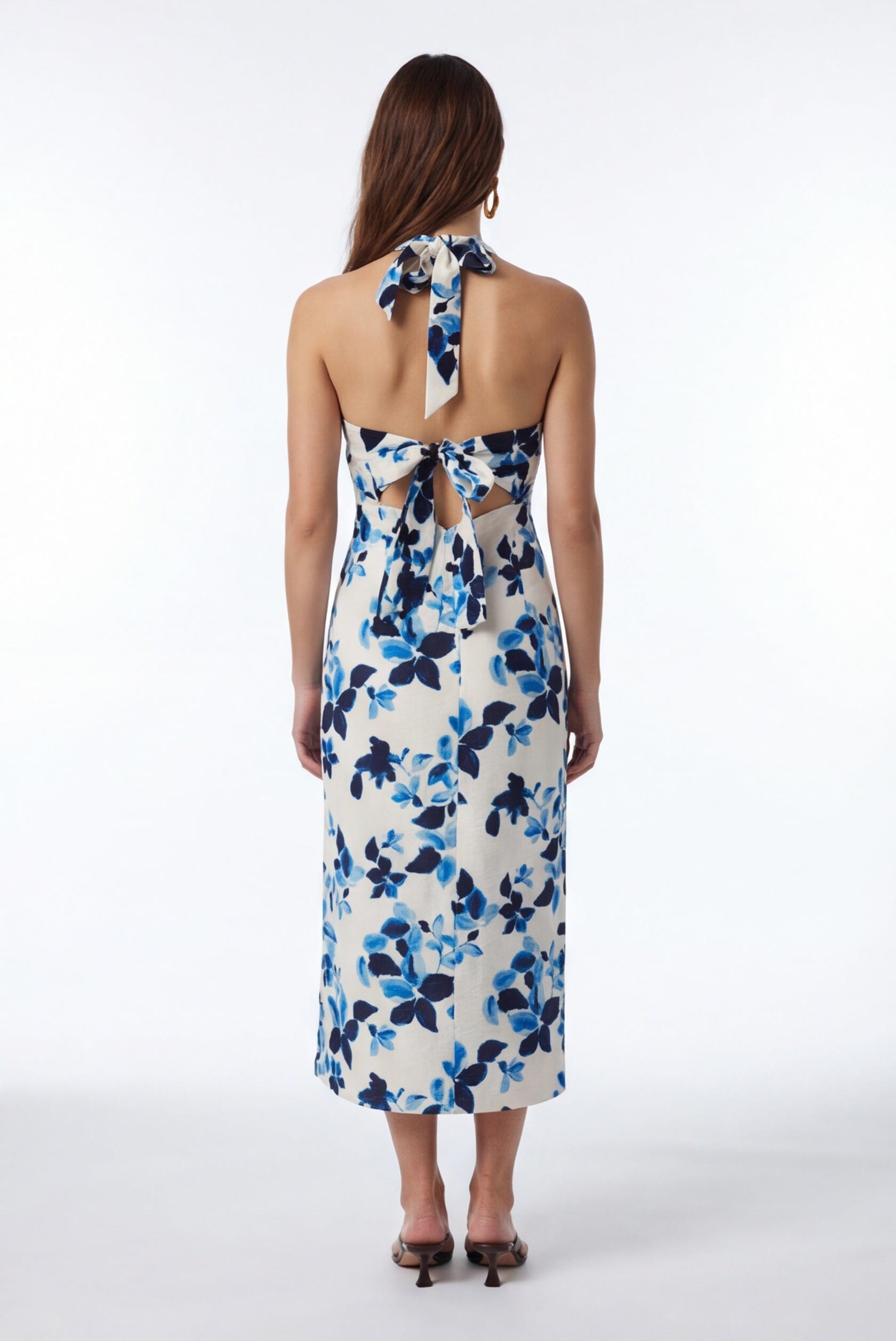 ROBE MIDI - CAPUCINE - INDIGO ROBE NEW KOOKAI Mode Kookai