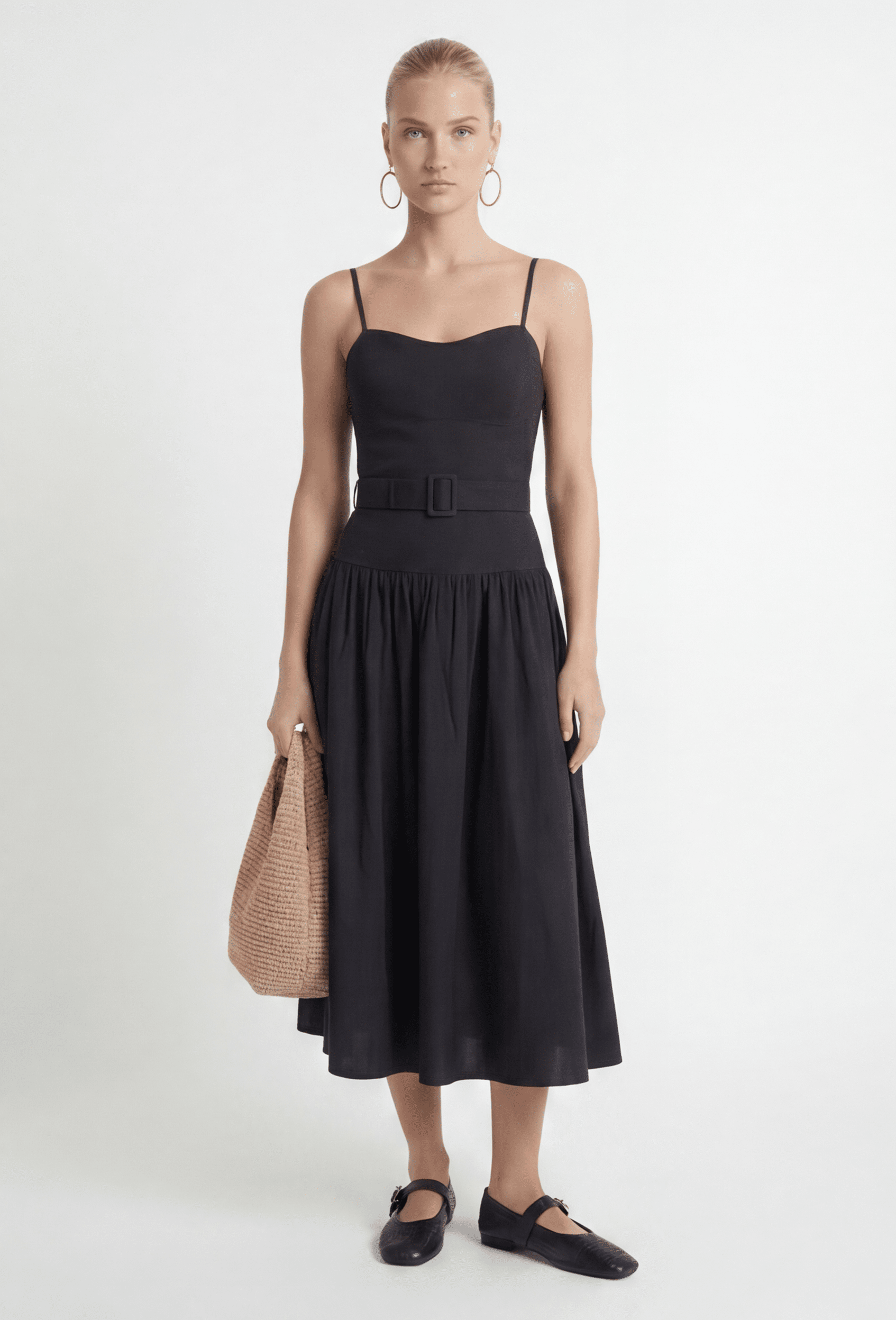 ROBE MIDI - CELIA - NOIR ROBE NEW KOOKAI Mode Kookai