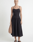ROBE MIDI - CELIA - NOIR ROBE NEW KOOKAI Mode Kookai