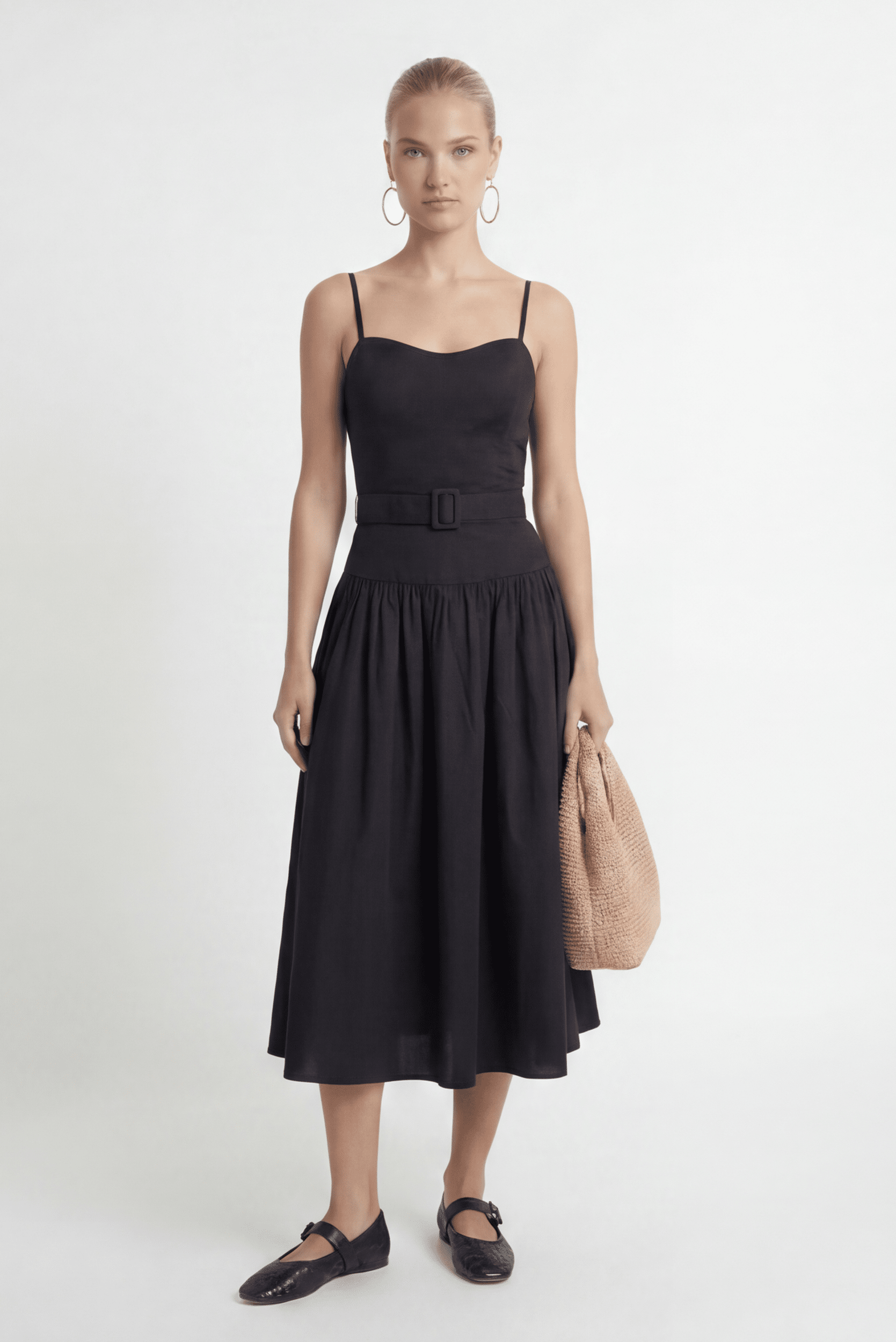 ROBE MIDI - CELIA - NOIR ROBE NEW KOOKAI Mode Kookai