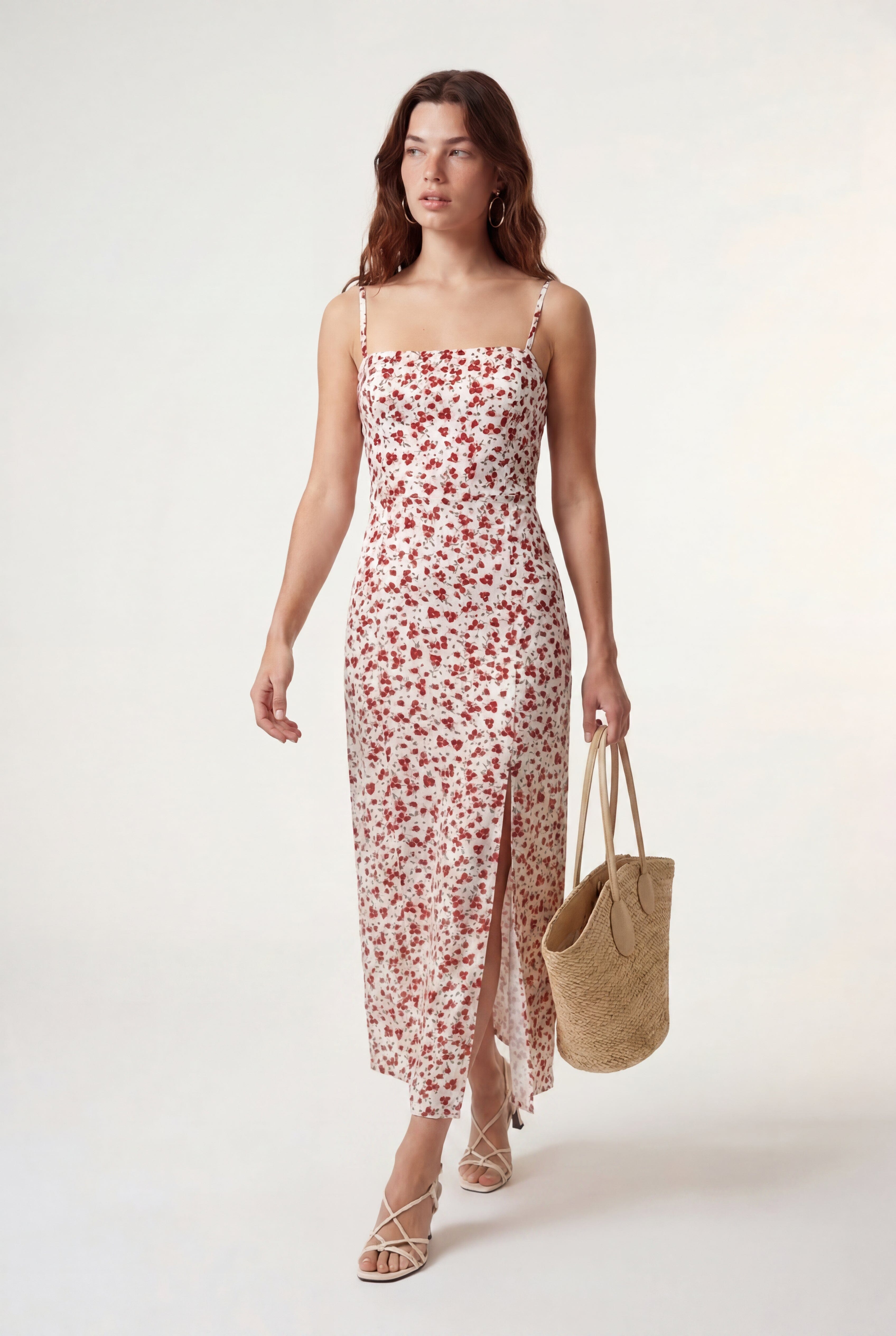 ROBE MIDI - CERISE - ROUGE ROBE NEW KOOKAI Mode Kookai