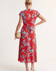 ROBE MIDI - CLARA - ROUGE ROBE NEW KOOKAI Mode Kookai