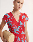 ROBE MIDI - CLARA - ROUGE ROBE NEW KOOKAI Mode Kookai