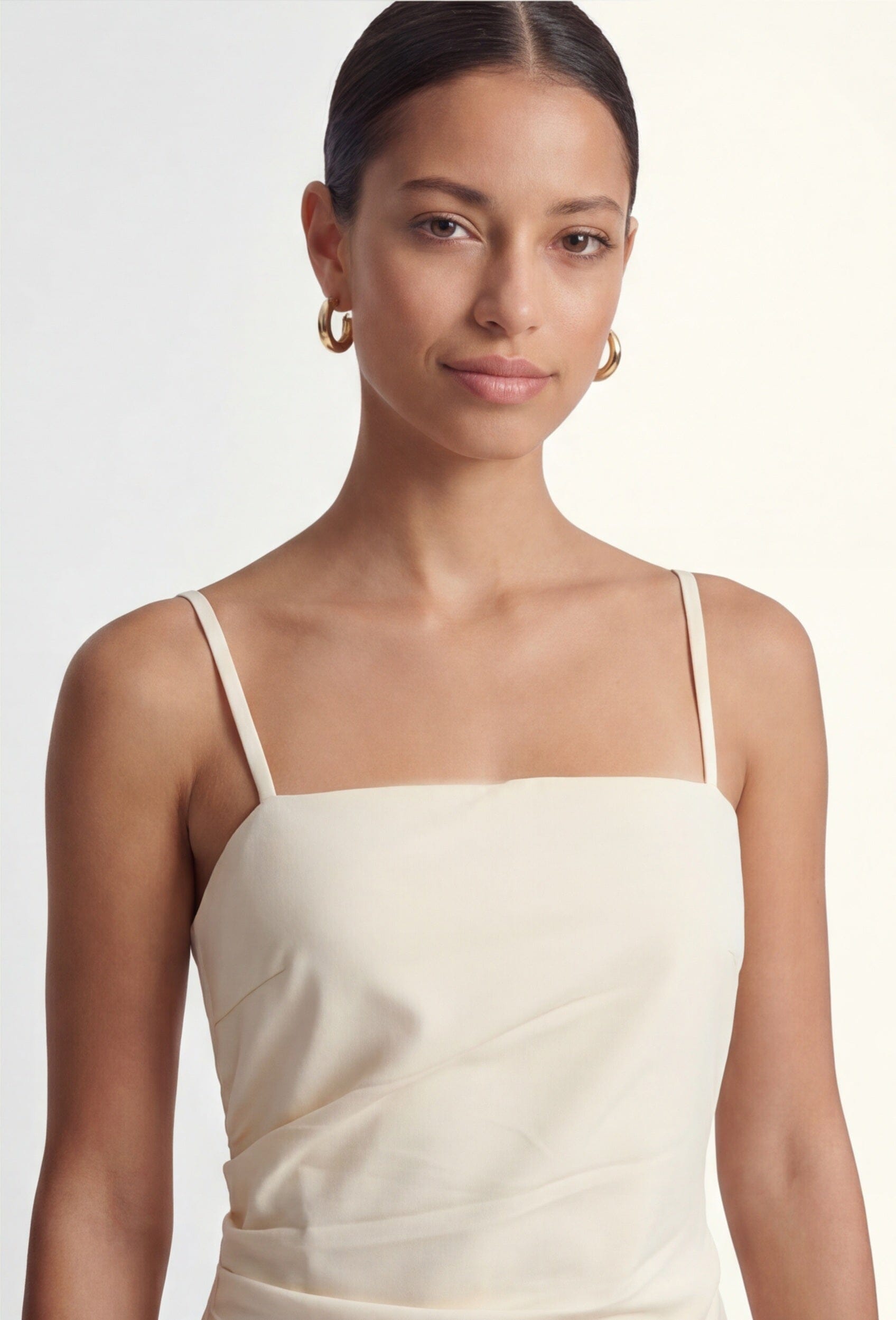 ROBE MIDI - CLARENCE - CREME ROBE NEW KOOKAI Mode Kookai