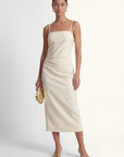 ROBE MIDI - CLARENCE - CREME ROBE NEW KOOKAI Mode Kookai
