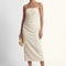 ROBE MIDI - CLARENCE - CREME ROBE NEW KOOKAI Mode Kookai