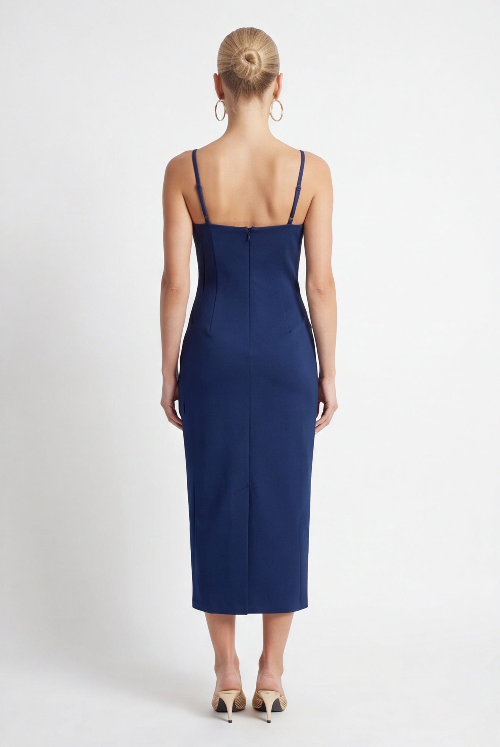ROBE MIDI - CLARENCE - INDIGO ROBE NEW KOOKAI Mode Kookai