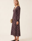 ROBE MIDI - DELILAH - CHOCOLAT ROBE NEW KOOKAI Mode Kookai