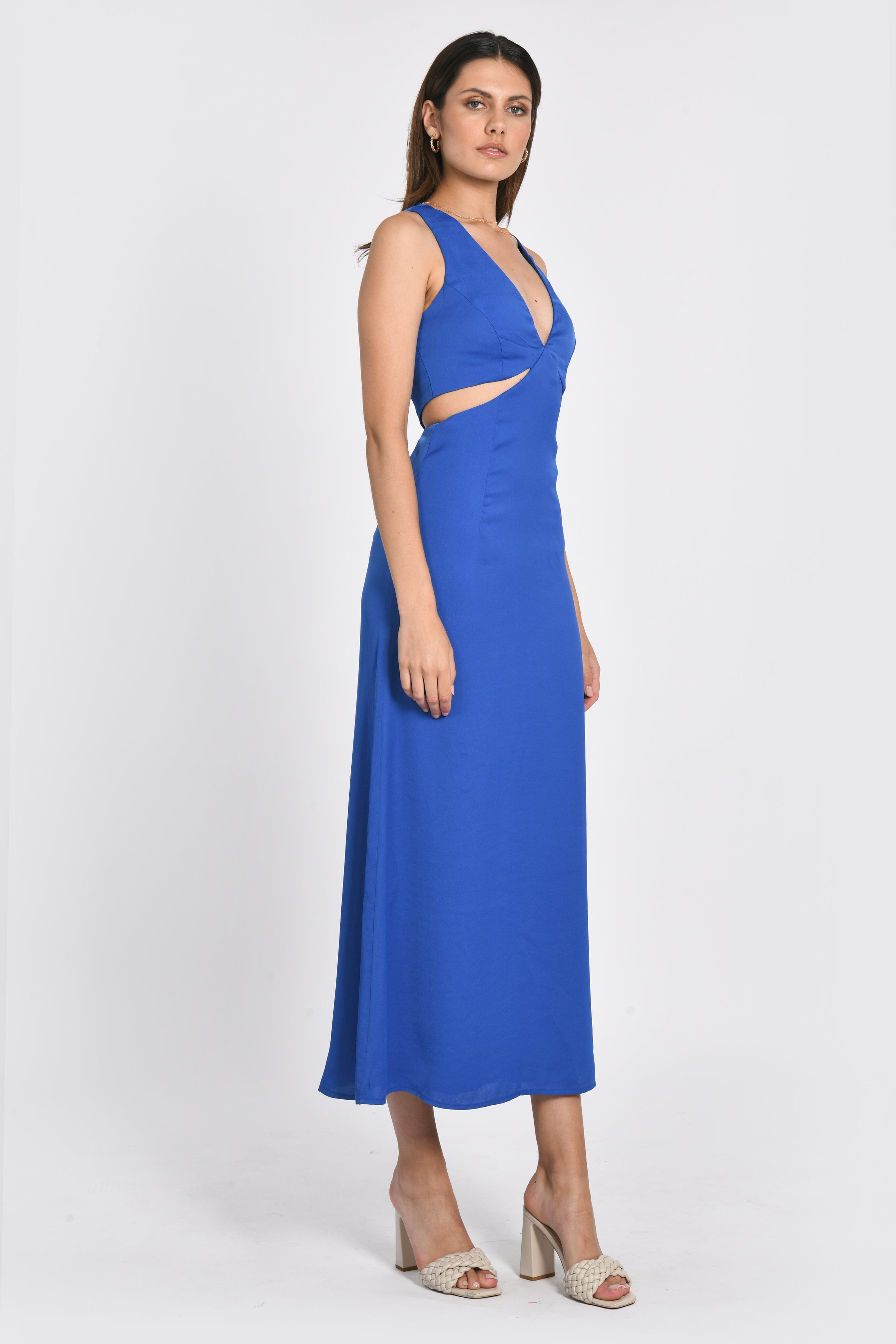ROBE MIDI ELLIS CYAN ROBE KOOKAI Mode Kookai