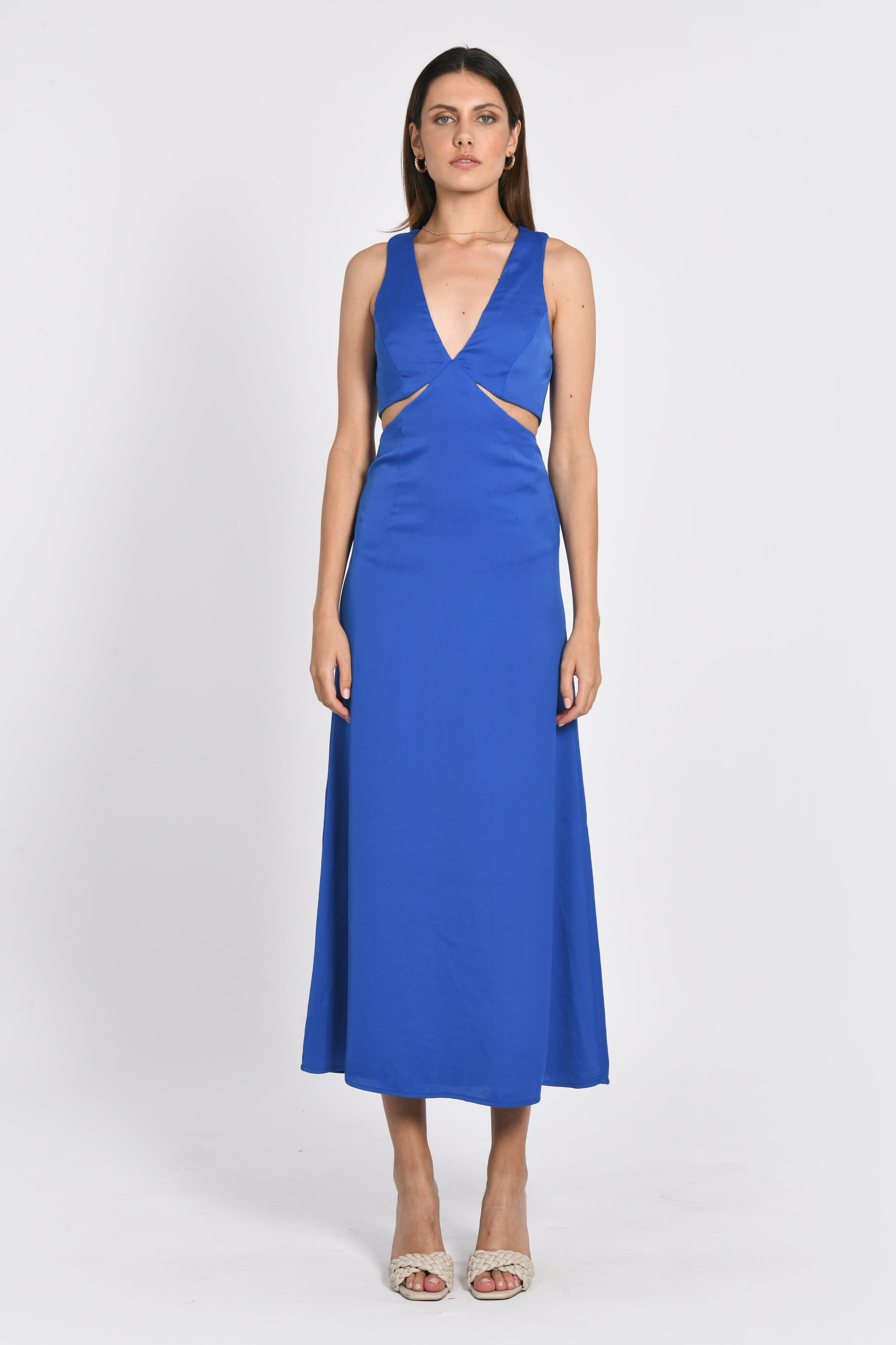 ROBE MIDI ELLIS CYAN ROBE KOOKAI Mode Kookai