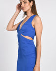ROBE MIDI ELLIS CYAN ROBE KOOKAI Mode Kookai