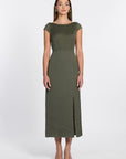 ROBE MIDI ELLIS OLIVE ROBE KOOKAI Mode Kookai