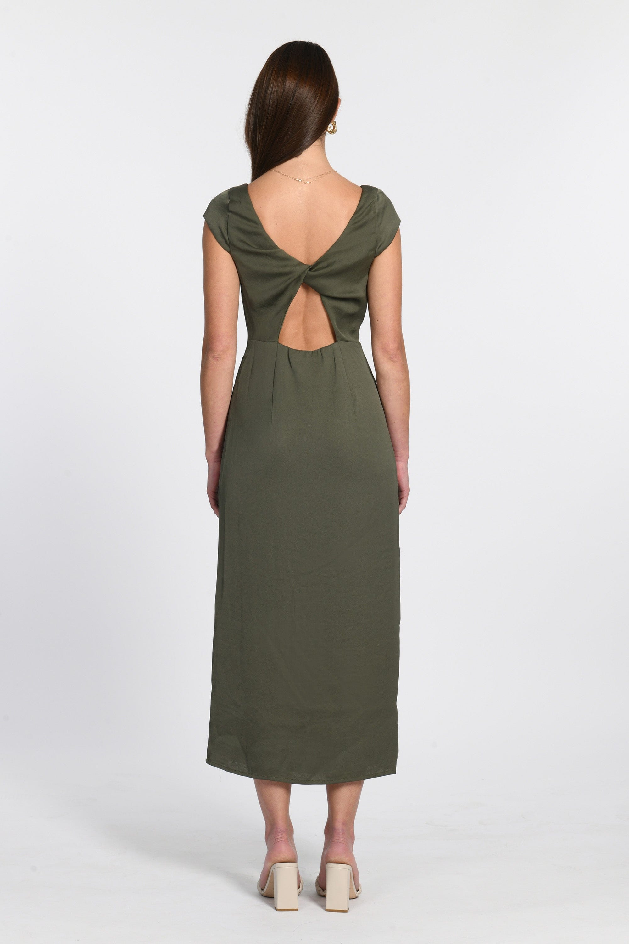 ROBE MIDI ELLIS OLIVE ROBE KOOKAI Mode Kookai