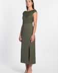 ROBE MIDI ELLIS OLIVE ROBE KOOKAI Mode Kookai