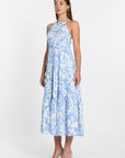 ROBE MIDI FLORA BLEU/BLANC ROBE KOOKAI Mode Kookai