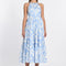 ROBE MIDI FLORA BLEU/BLANC ROBE KOOKAI Mode Kookai