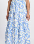 ROBE MIDI FLORA BLEU/BLANC ROBE KOOKAI Mode Kookai