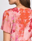 ROBE MIDI PAOLA FLEURS MULTI ROUGE ROBE KOOKAI Mode Kookai