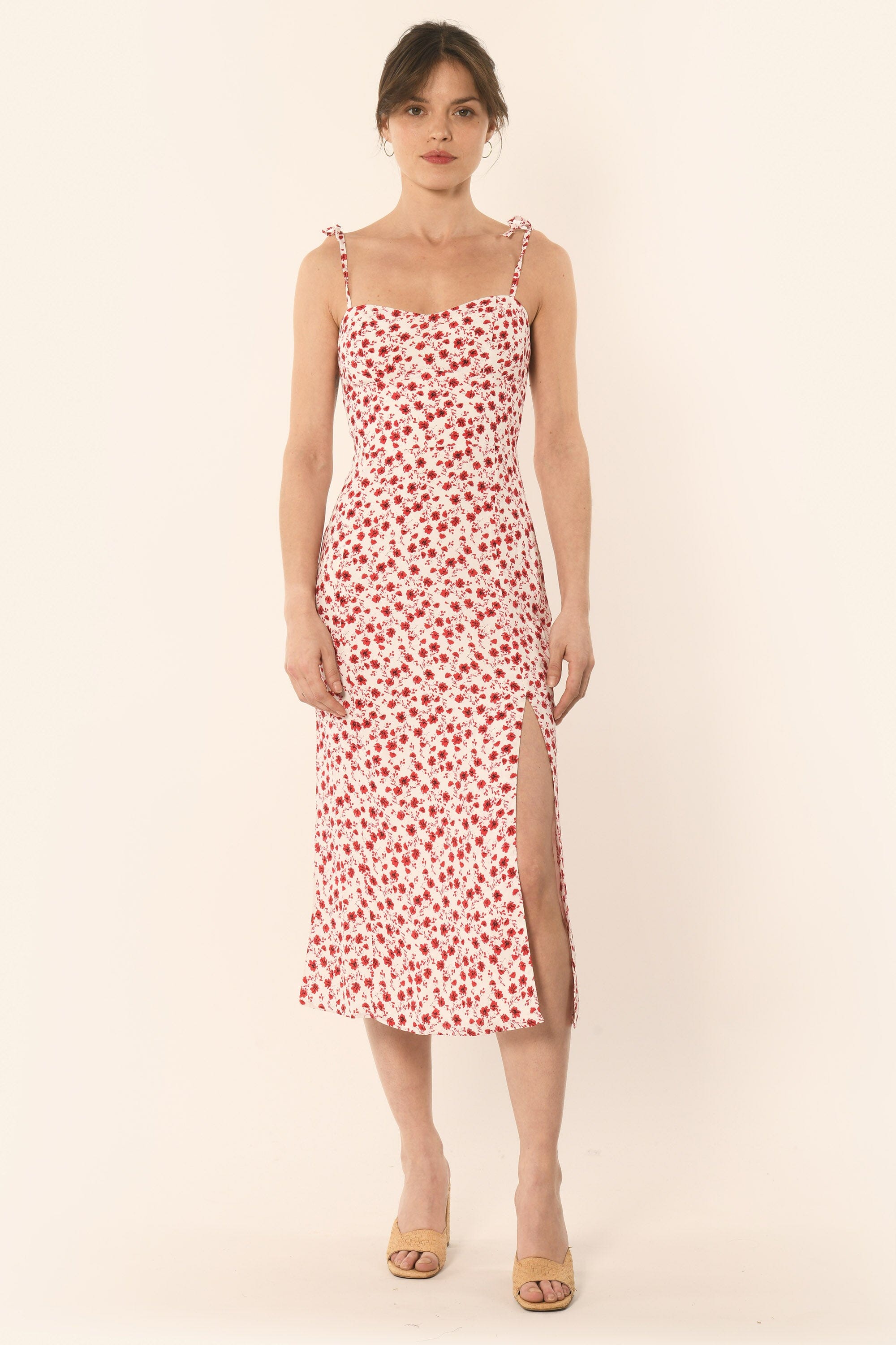 ROBE MIDI - ROUGE - ALIZÉE ROBE NEW KOOKAI Mode Kookai