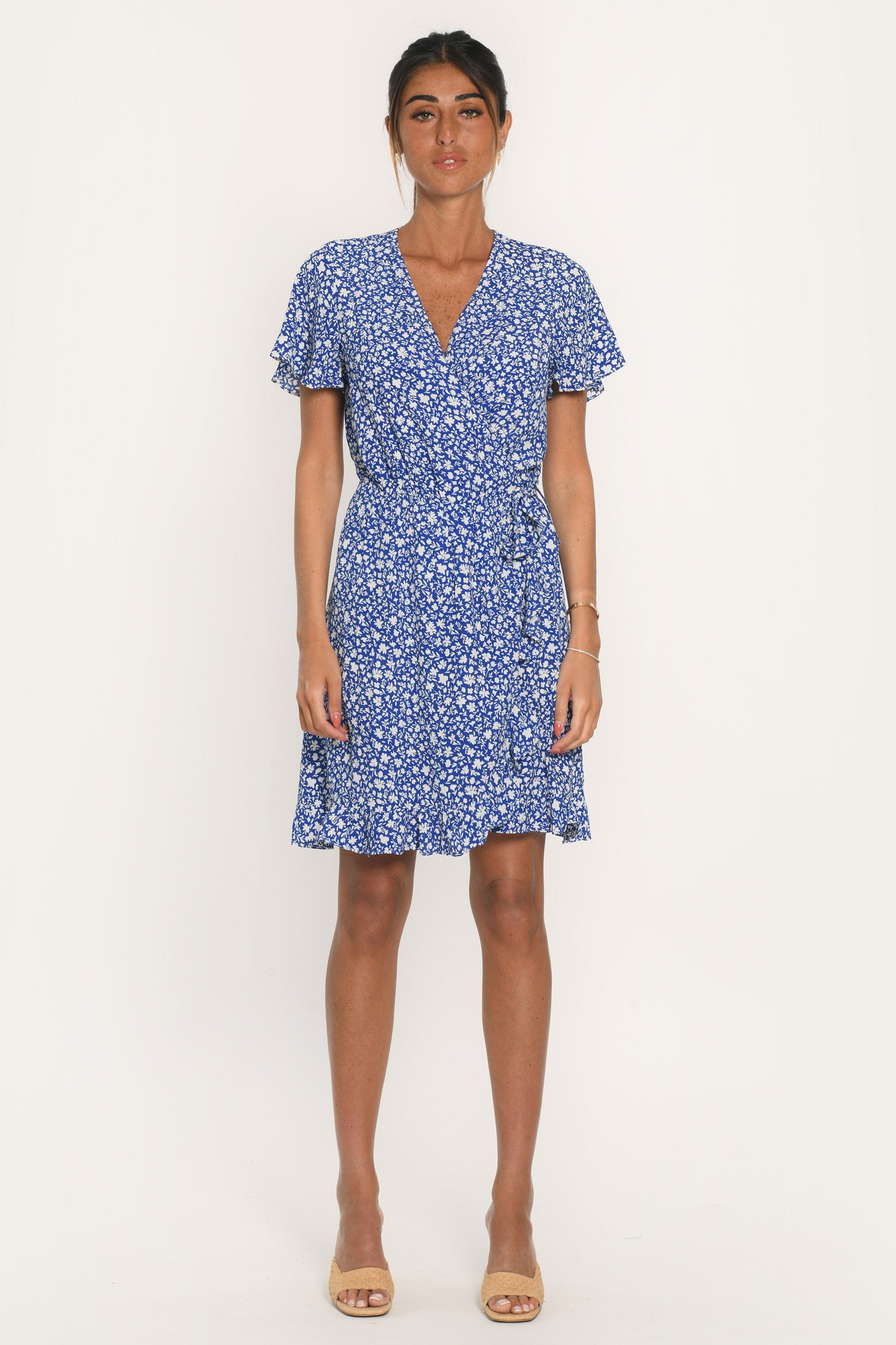 ROBE PORTEFEUILLE - ARENA - BLEU ROBE NEW KOOKAI Mode Kookai