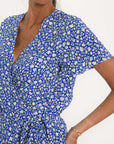ROBE PORTEFEUILLE - ARENA - BLEU ROBE NEW KOOKAI Mode Kookai