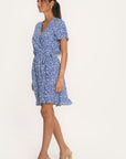 ROBE PORTEFEUILLE - ARENA - BLEU ROBE NEW KOOKAI Mode Kookai