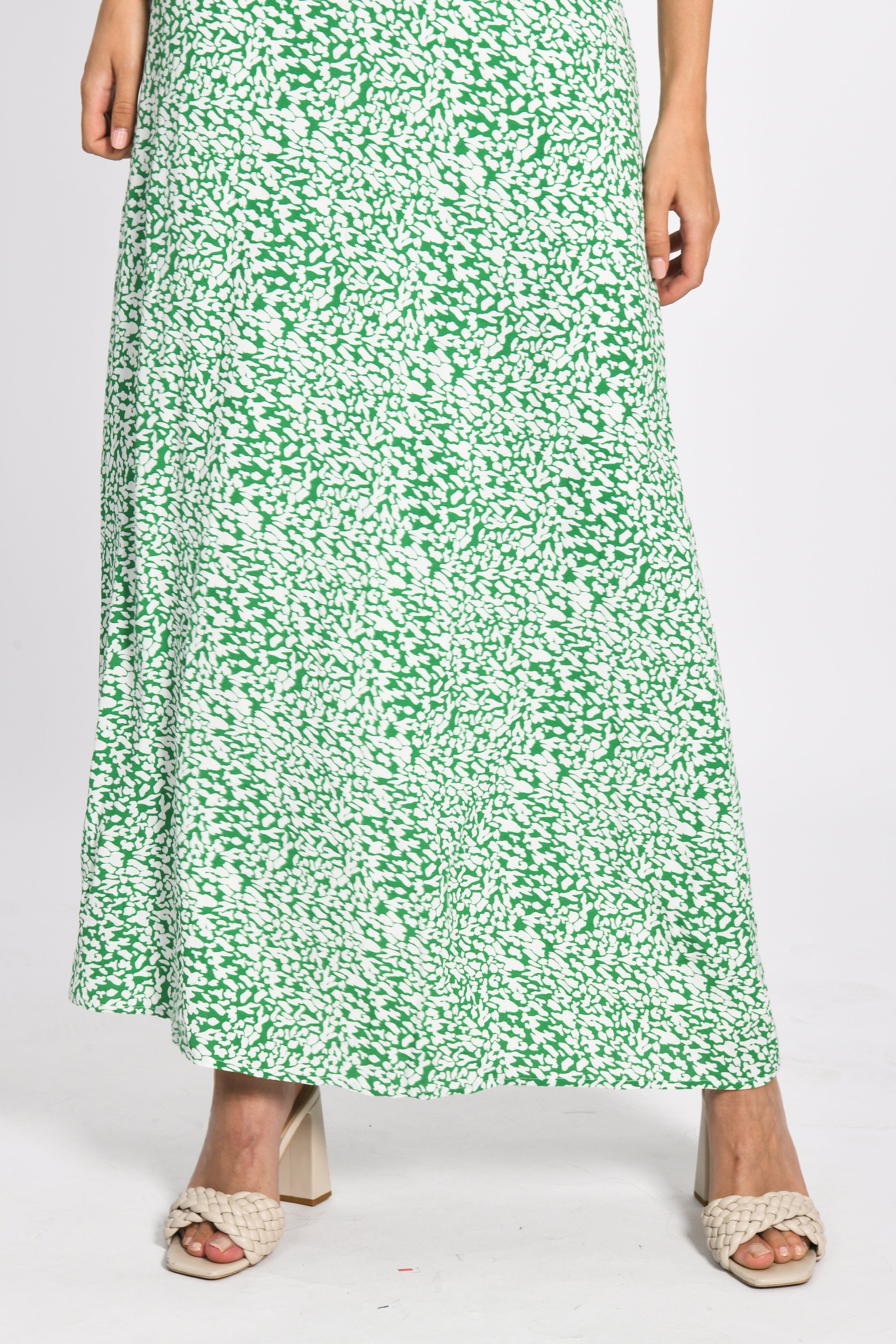 ROBE PRINT ANIMALIER ISABELLA VERT ROBE KOOKAI Mode Kookai
