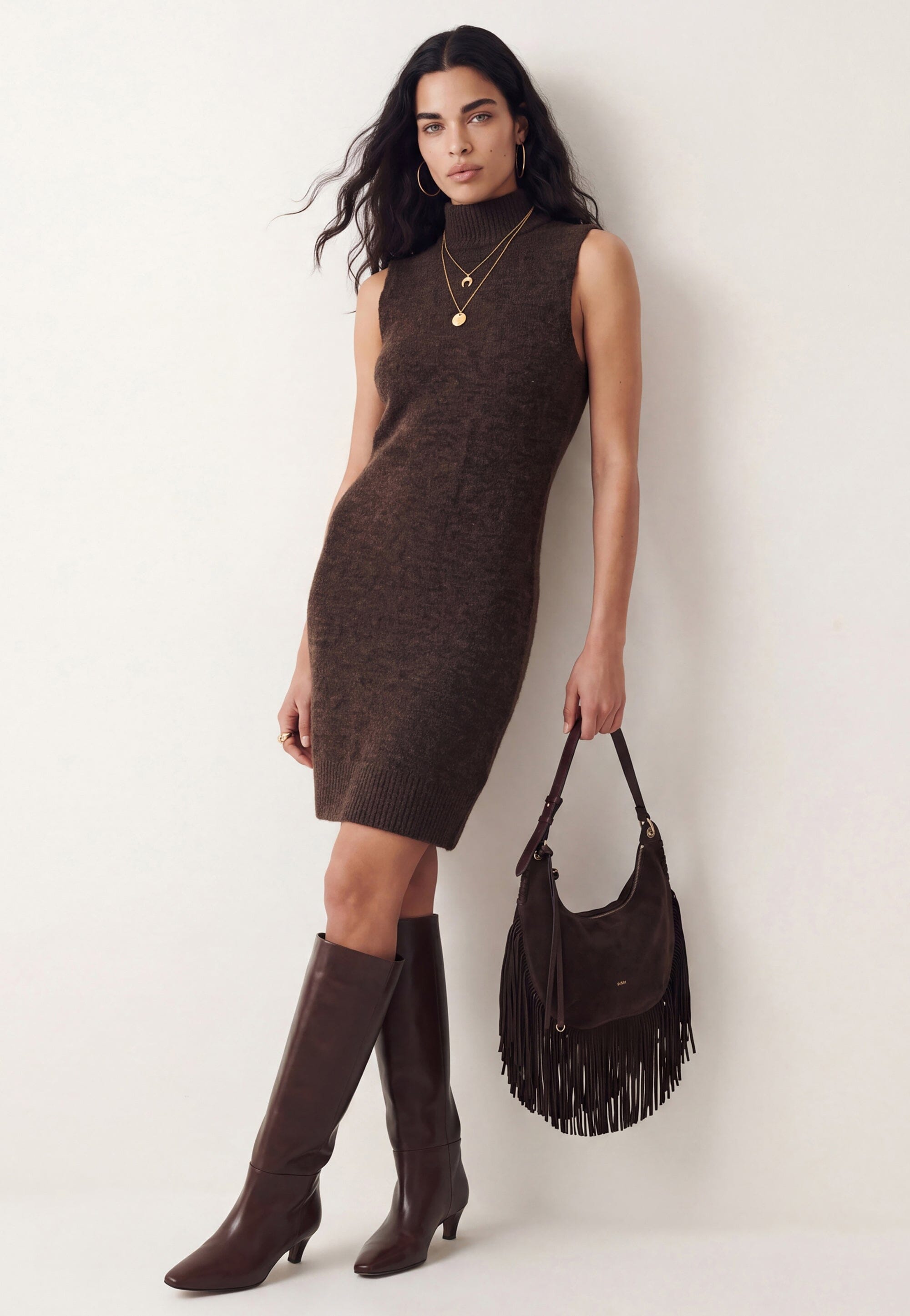 ROBE PULL - DELPHINE - CHOCOLAT ROBE NEW KOOKAI Mode Kookai