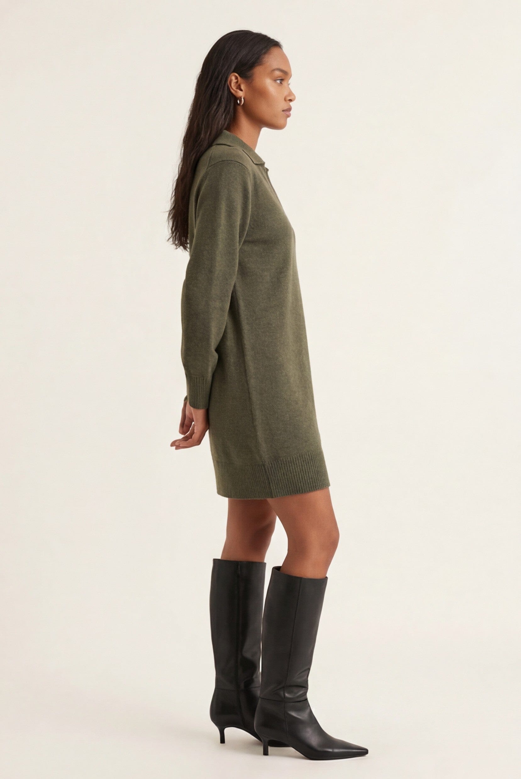 ROBE PULL - DOROTHEE - KAKI ROBE NEW KOOKAI Mode Kookai