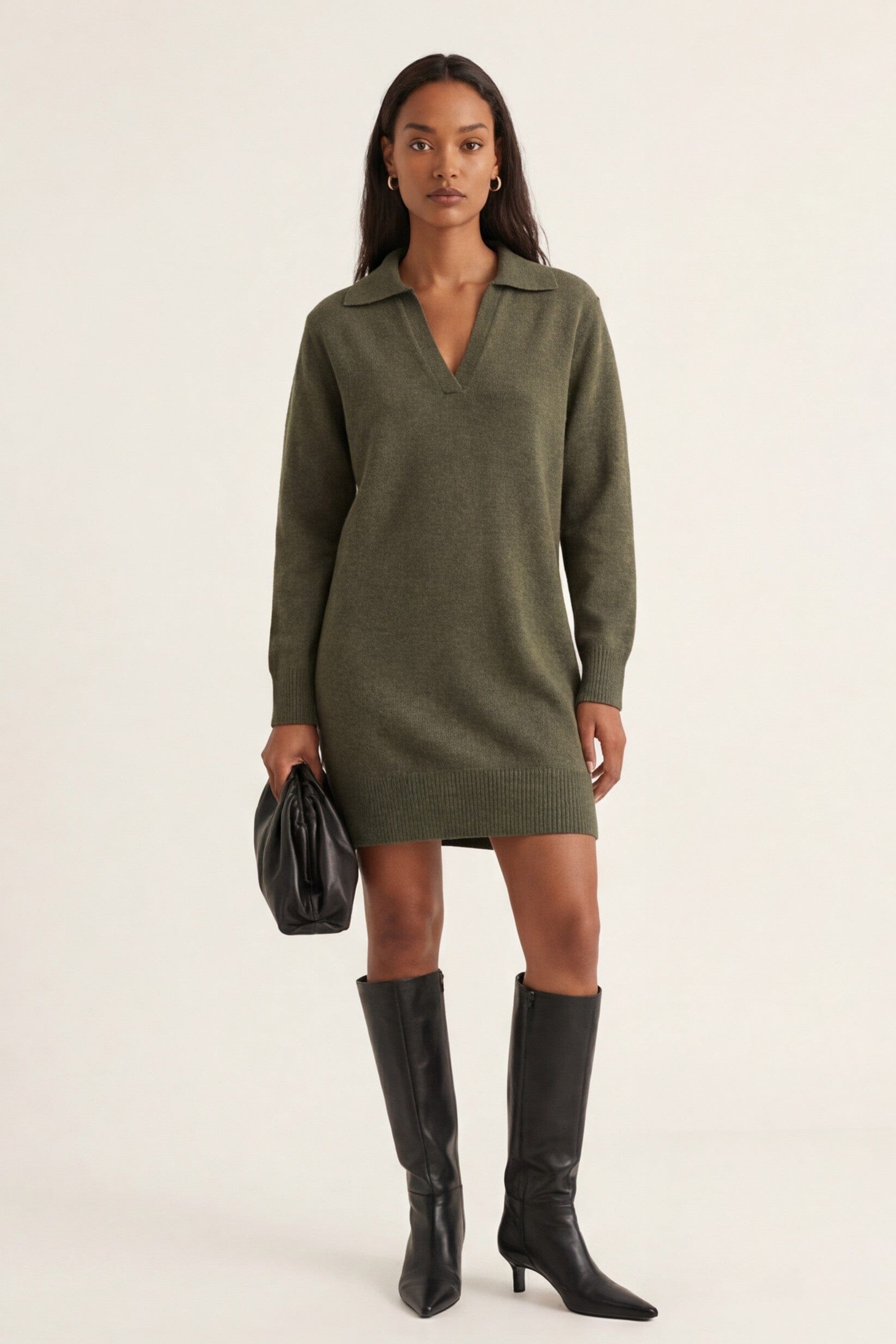 ROBE PULL - DOROTHEE - KAKI ROBE NEW KOOKAI Mode Kookai