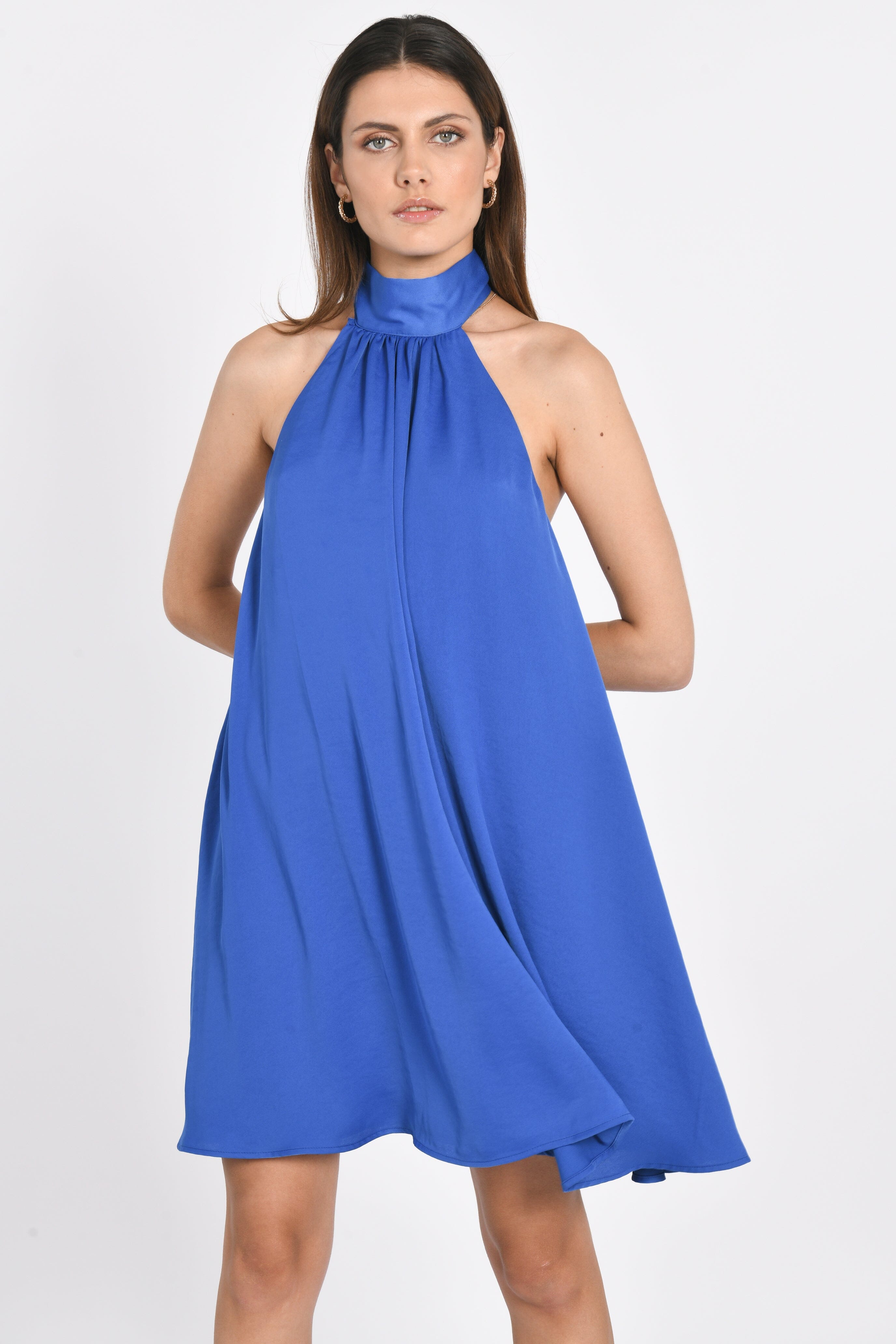 Robe R5896 robe courte dos nu ellis Cyan ROBE KOOKAI Mode Kookai