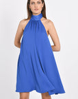 Robe R5896 robe courte dos nu ellis Cyan ROBE KOOKAI Mode Kookai