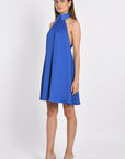 Robe R5896 robe courte dos nu ellis Cyan ROBE KOOKAI Mode Kookai