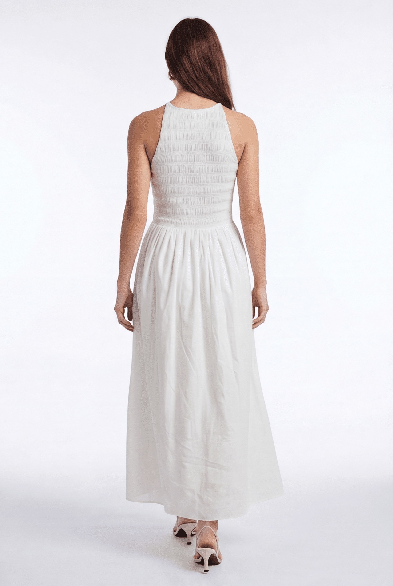 ROBE SMOCKEE - CANOPEE - BLANC ROBE NEW KOOKAI Mode Kookai