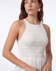 ROBE SMOCKEE - CANOPEE - BLANC ROBE NEW KOOKAI Mode Kookai