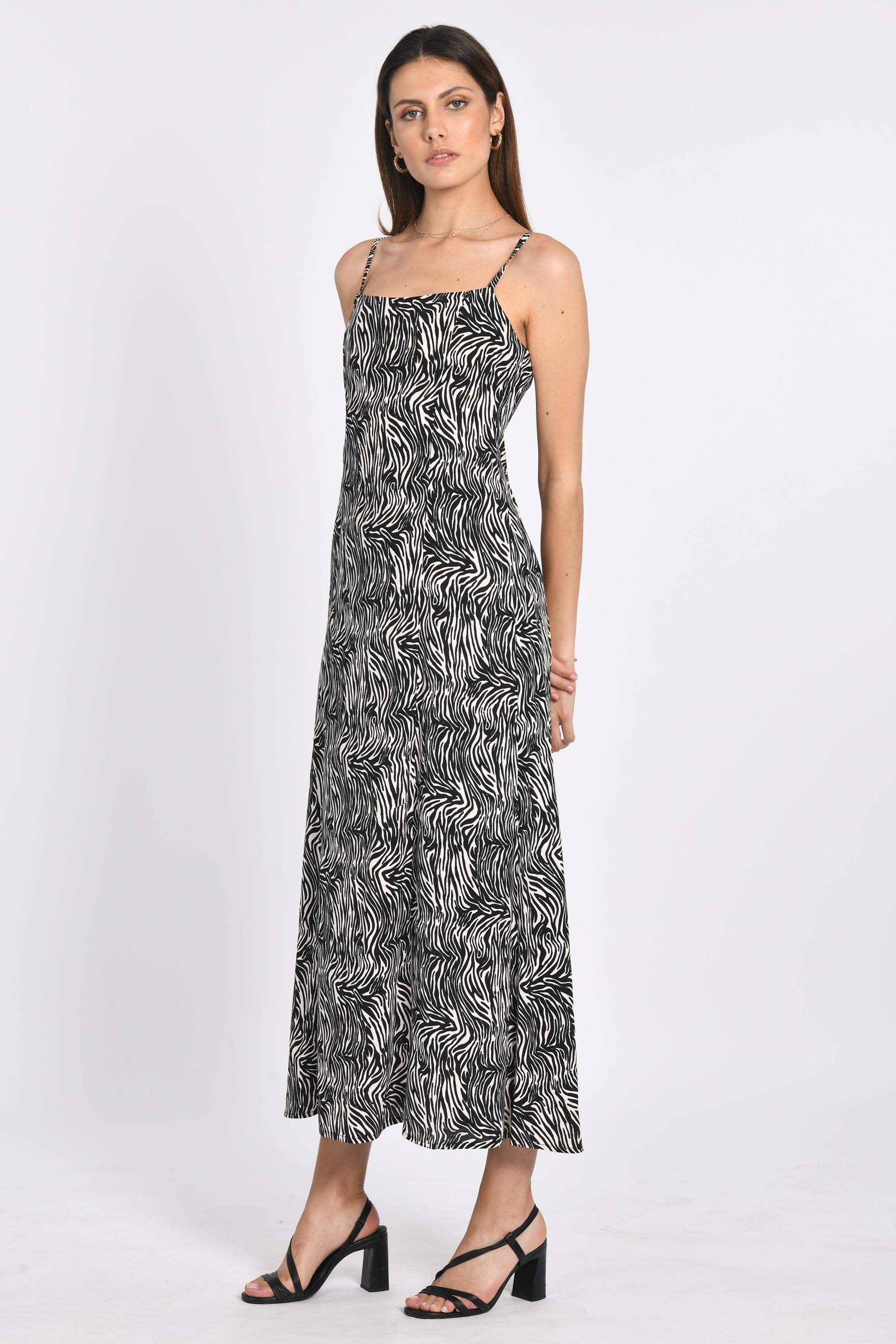 ROBE ZÈBRE LINDA NOIR/ÉCRU ROBE KOOKAI Mode Kookai